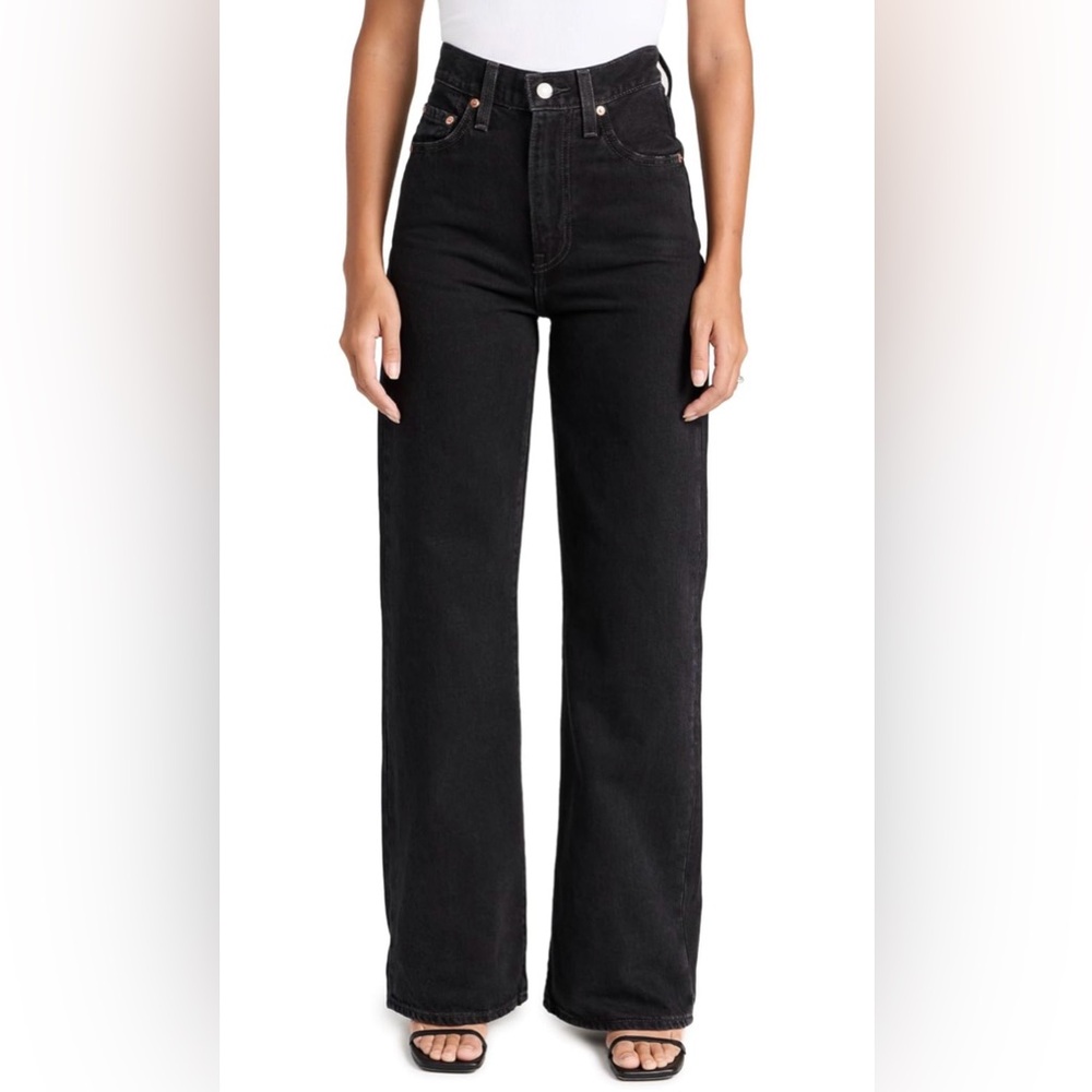 Levi’s Ribcage Wide-Leg Jeans NWT Black